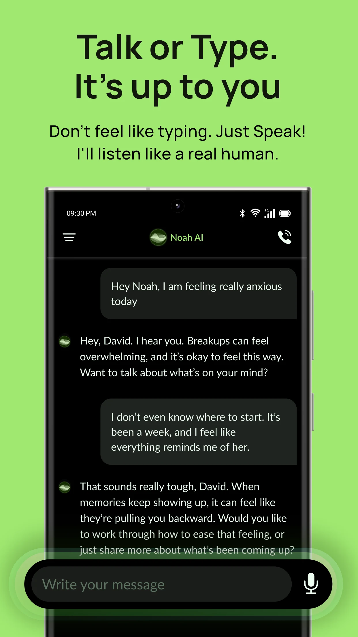Noah - Your AI Therapist screenshot